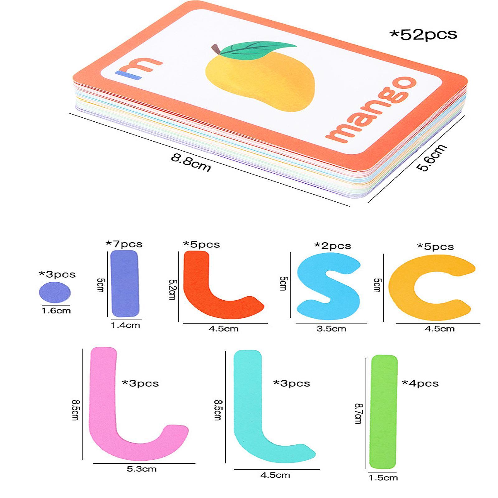 Kids Education Words - Cartões de Alfabeto para Brincadeiras de