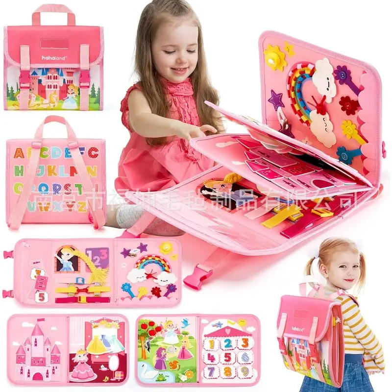 Kids Education Story - Princess Montessori Felt Busy Board: Livro