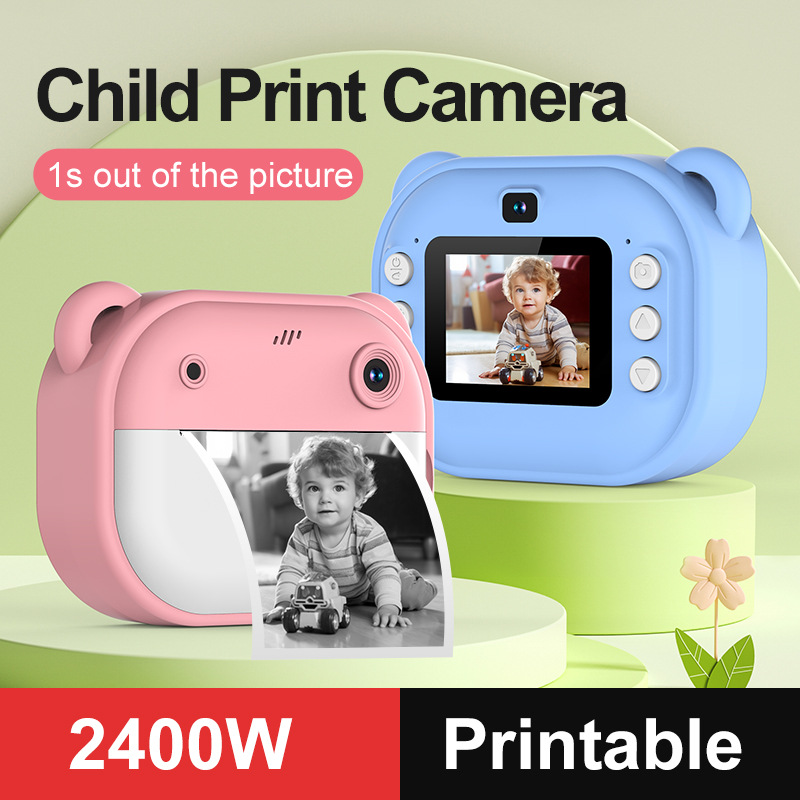 Kids Early Education Photos - Thermal Print Camera Toy for Children,