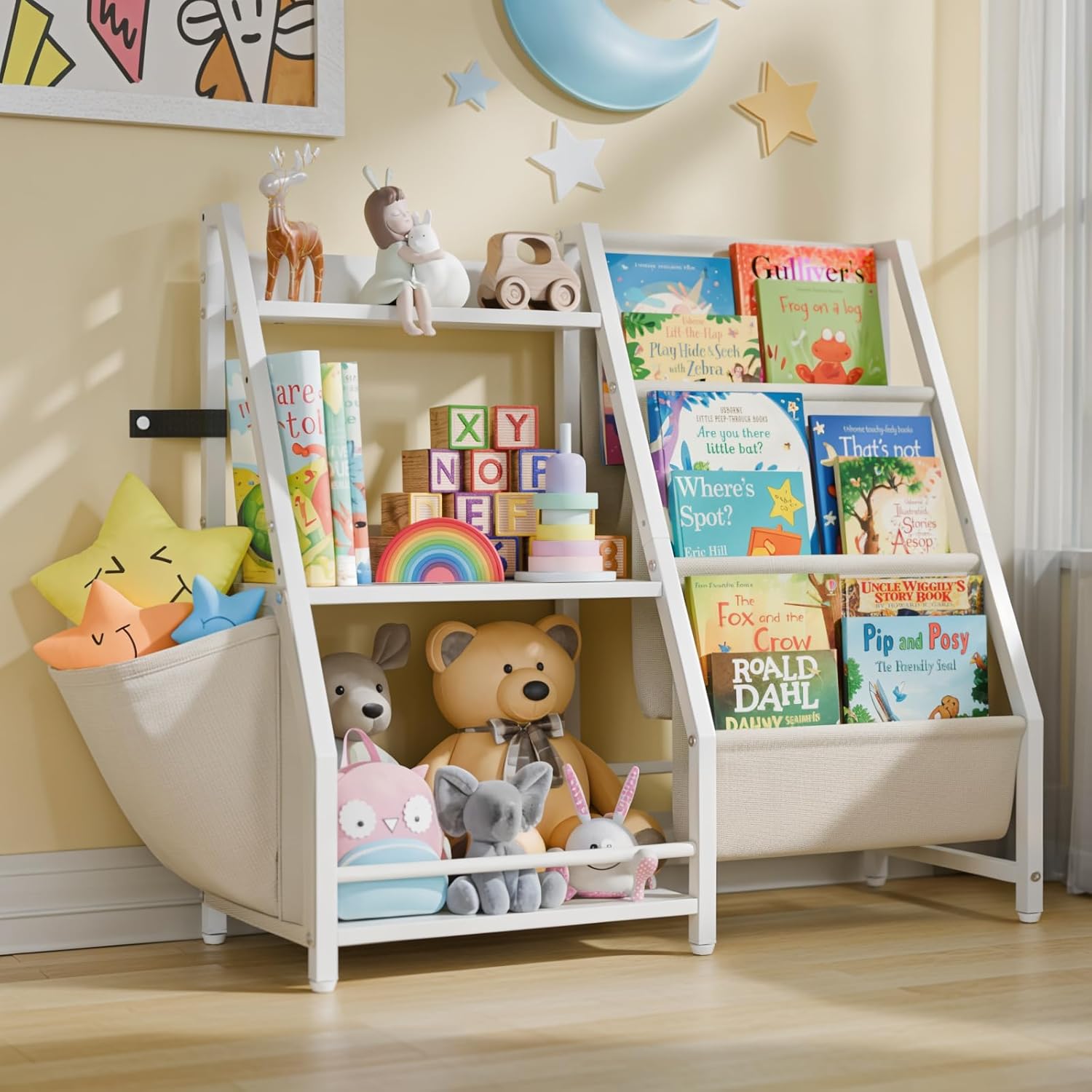 Montessori Shelf Toy - Estante de Livros e Armazenamento de