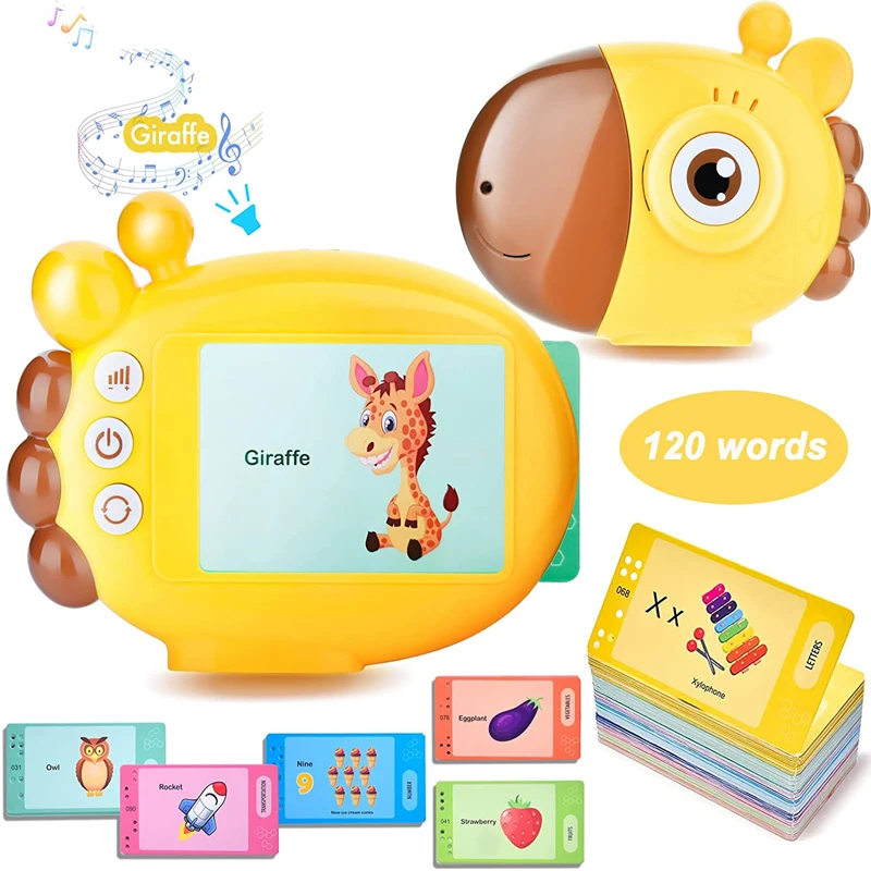 Girafa leitor de cartão flash  - Kids Education Words avaliação e preço