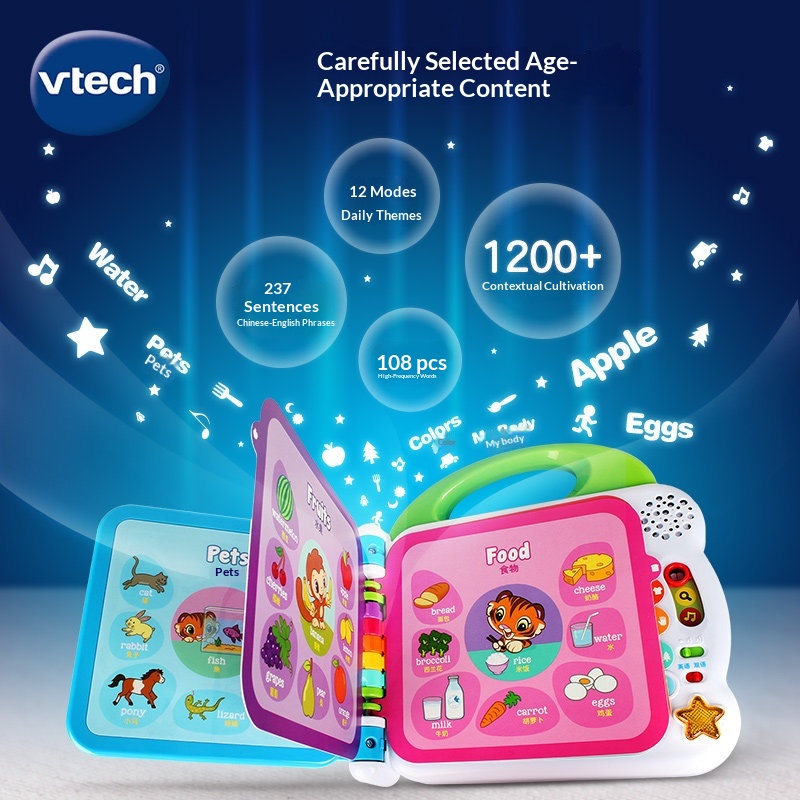 Livro de Áudio Vtech English E - Kids Education Words avaliação e preço