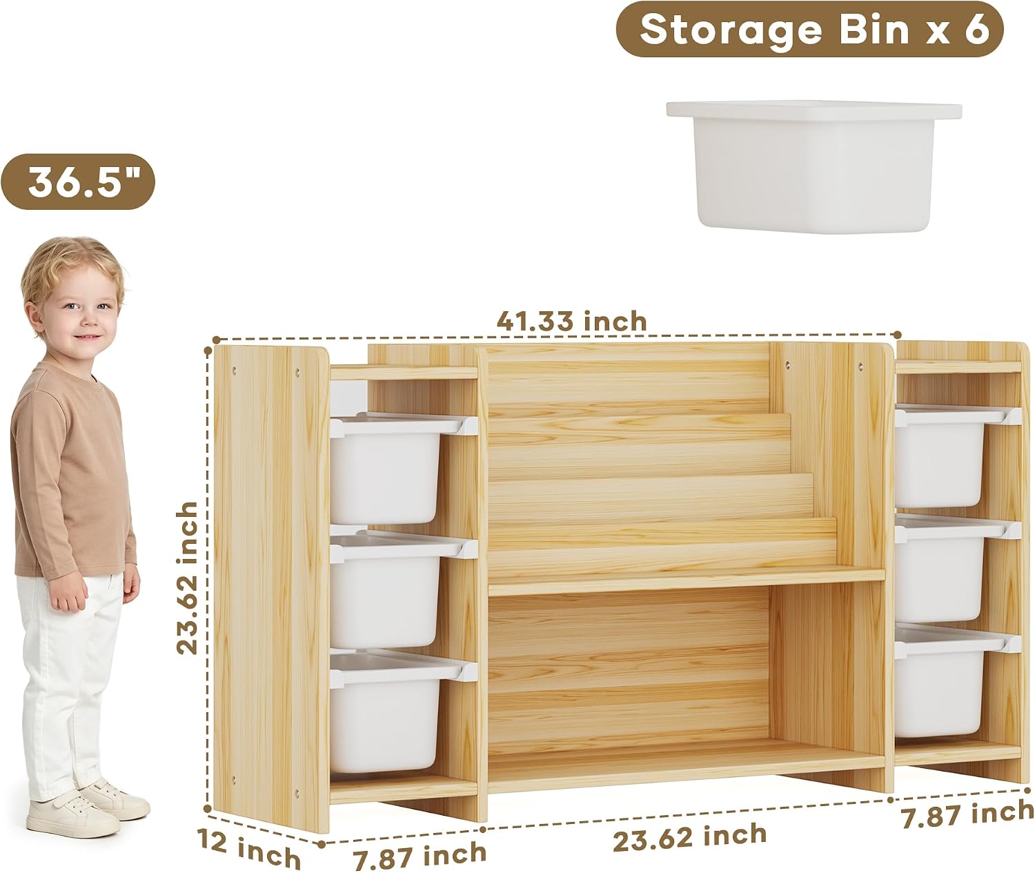 Organizador de Brinquedos para - Montessori Shelf Toy avaliação e preço