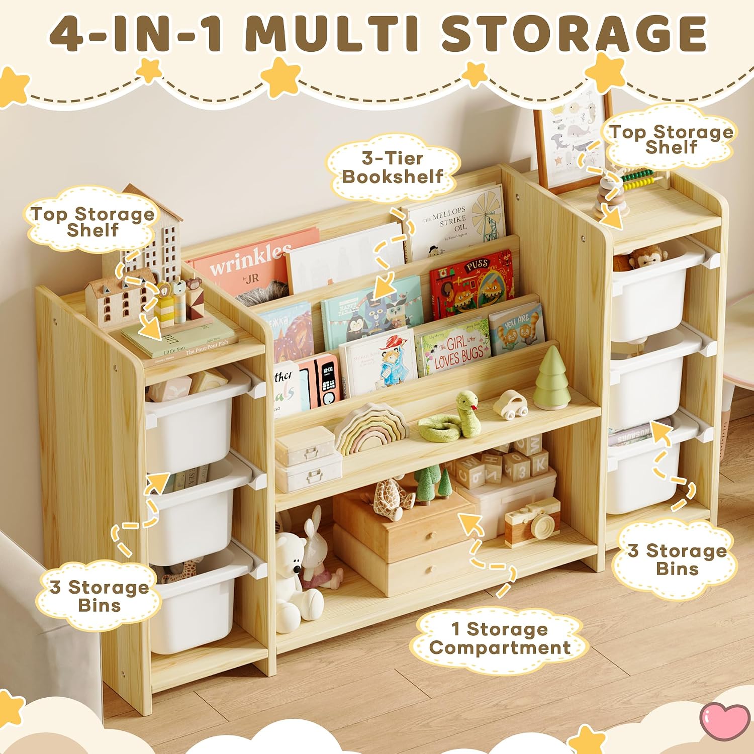 Organizador de Brinquedos para - Montessori Shelf Toy avaliação e preço