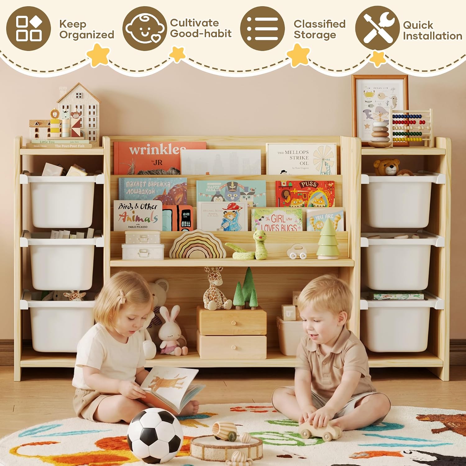 Organizador de Brinquedos para - Montessori Shelf Toy avaliação e preço