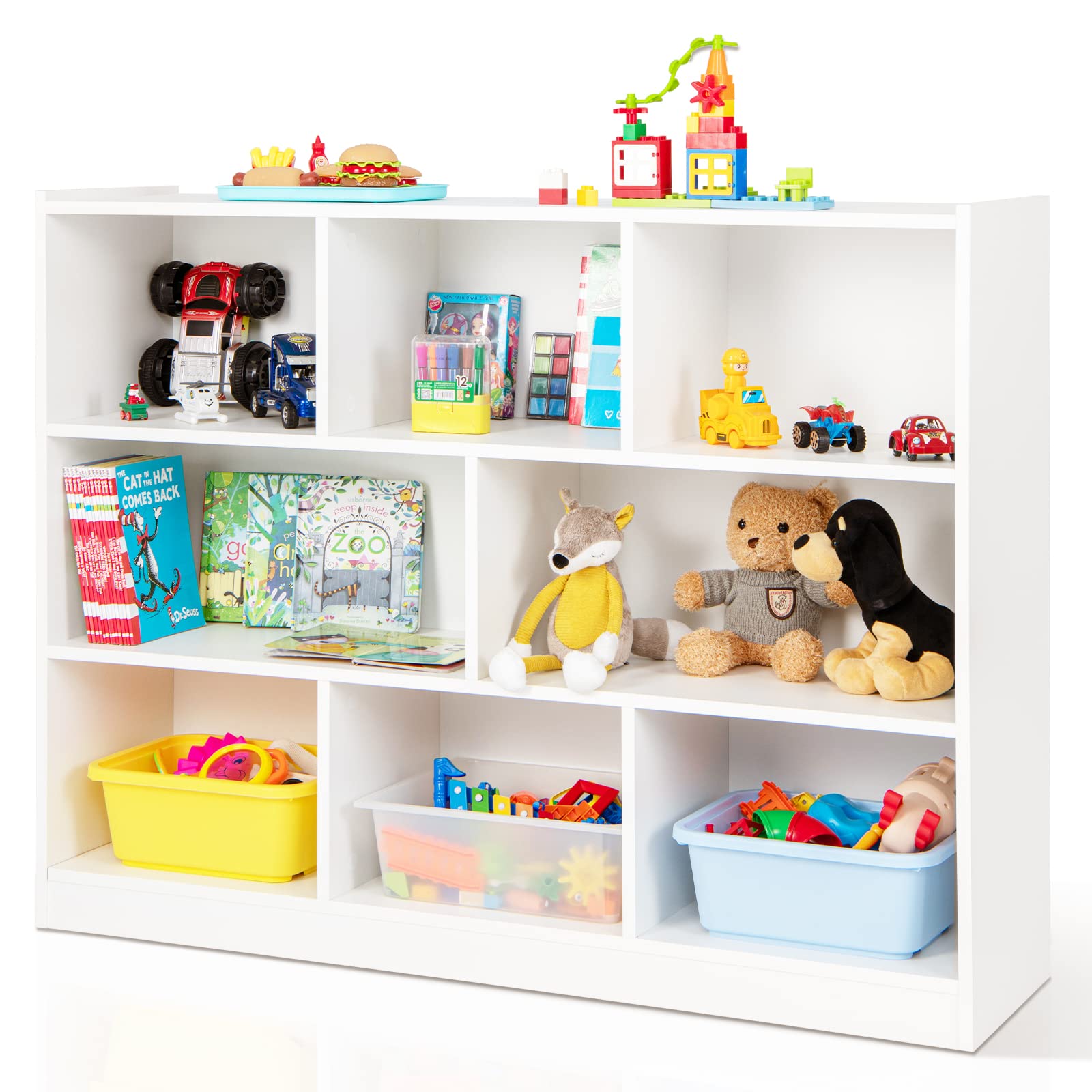 Estante de Livros com 3 Pratel - Montessori Shelf Toy avaliação e preço