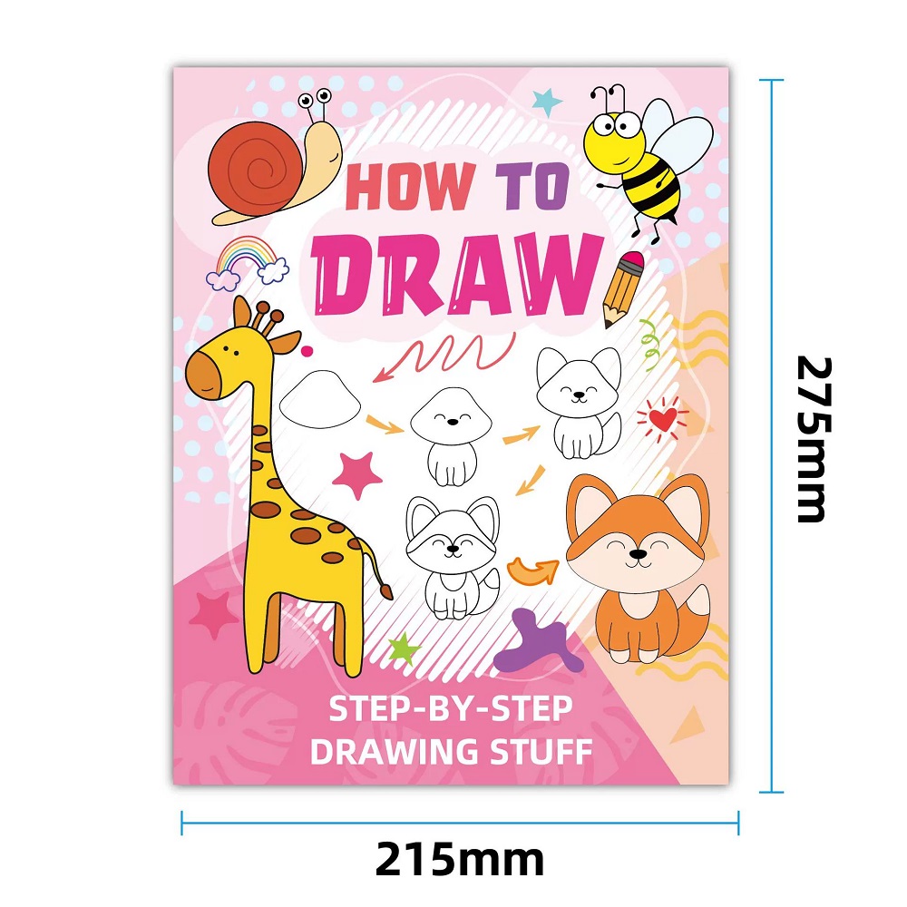 Como desenhar livro de esboço  - Kids Early Education Books avaliação e preço