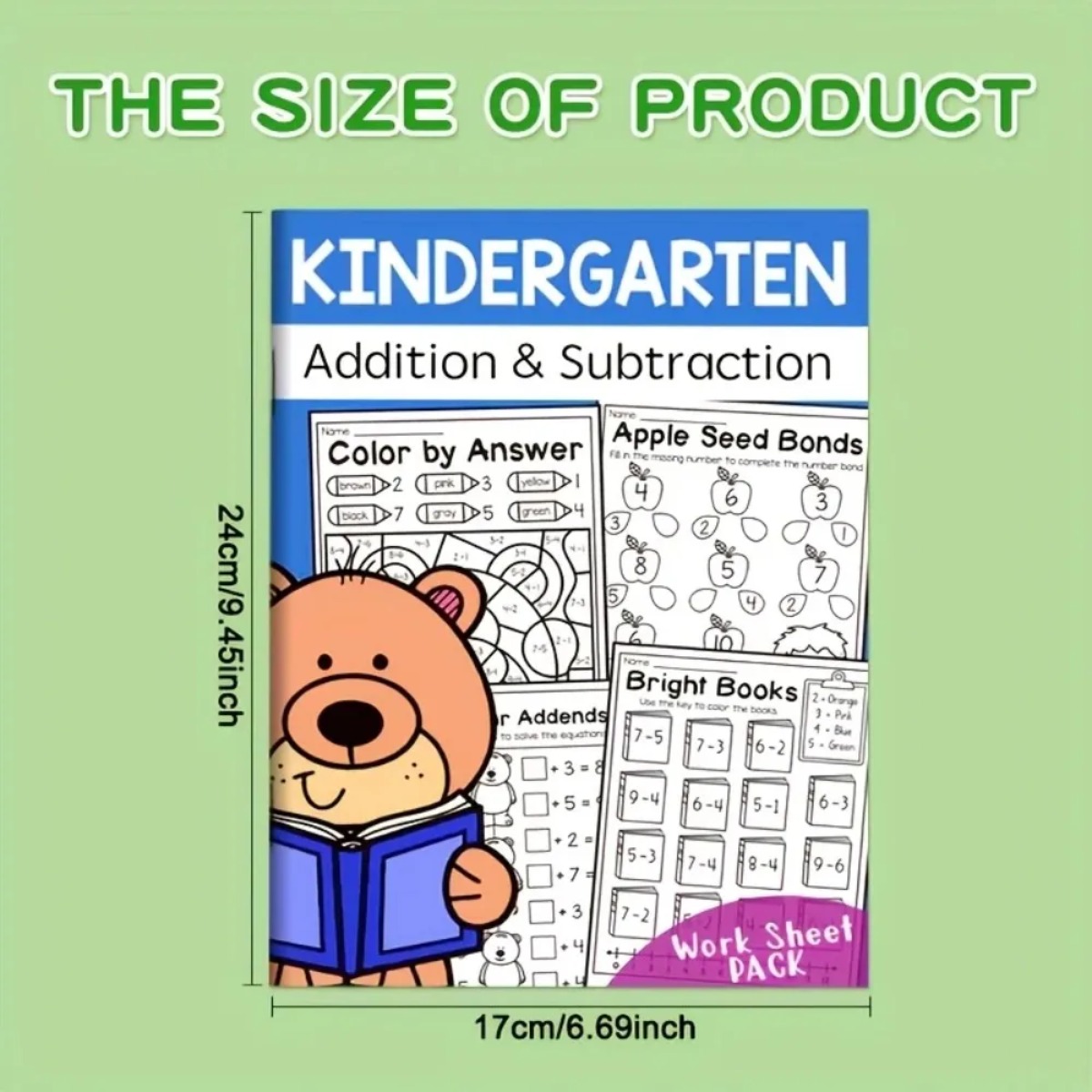 Cadernos de Adição e Subtração - Kids Education Worksheet avaliação e preço