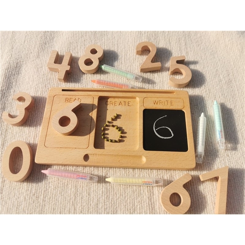 Brinquedos montessori, tablet  - Montessori Shelf Toy avaliação e preço