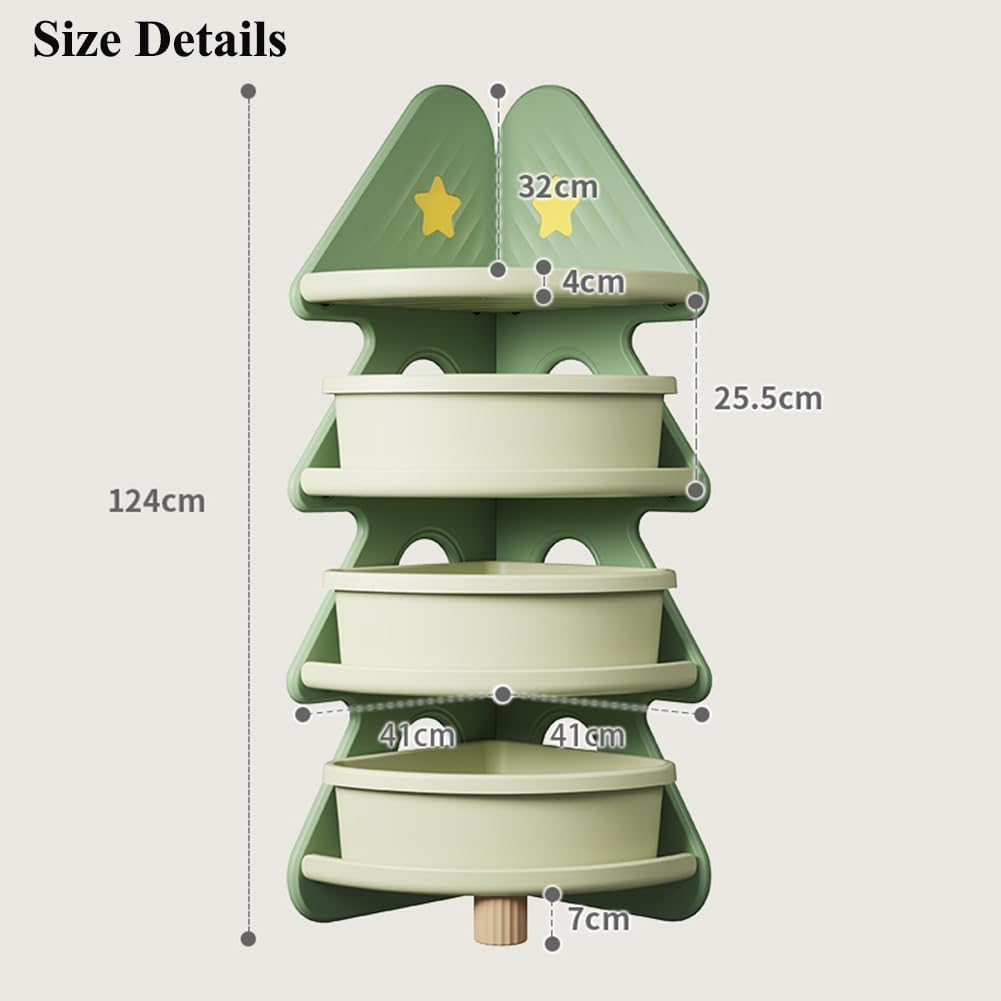 Estante de Canto de 4 Níveis p - Montessori Shelf Toy avaliação e preço
