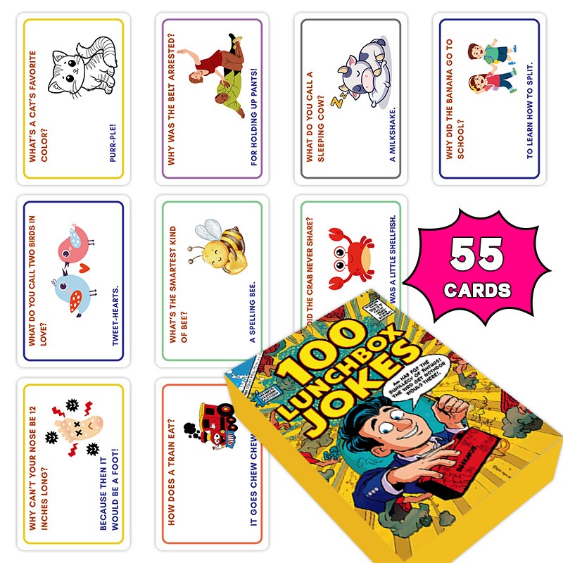 100 Cartões de Piadas para Lan - Kids Education Questions avaliação e preço
