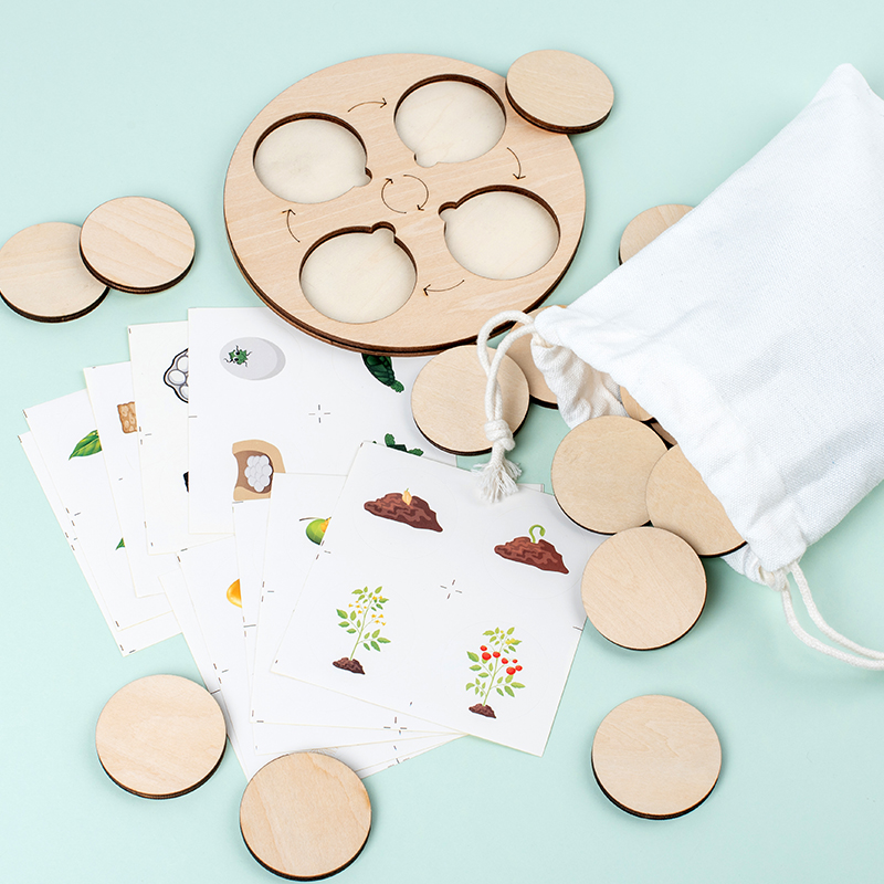 Placa de ciclo de vida montess - Montessori Shelf Toy avaliação e preço