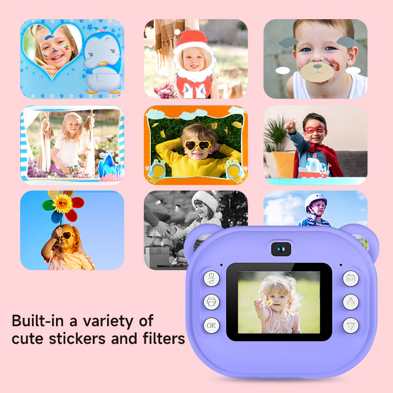 Thermal Print Camera Toy for C - Kids Early Education Photos avaliação e preço