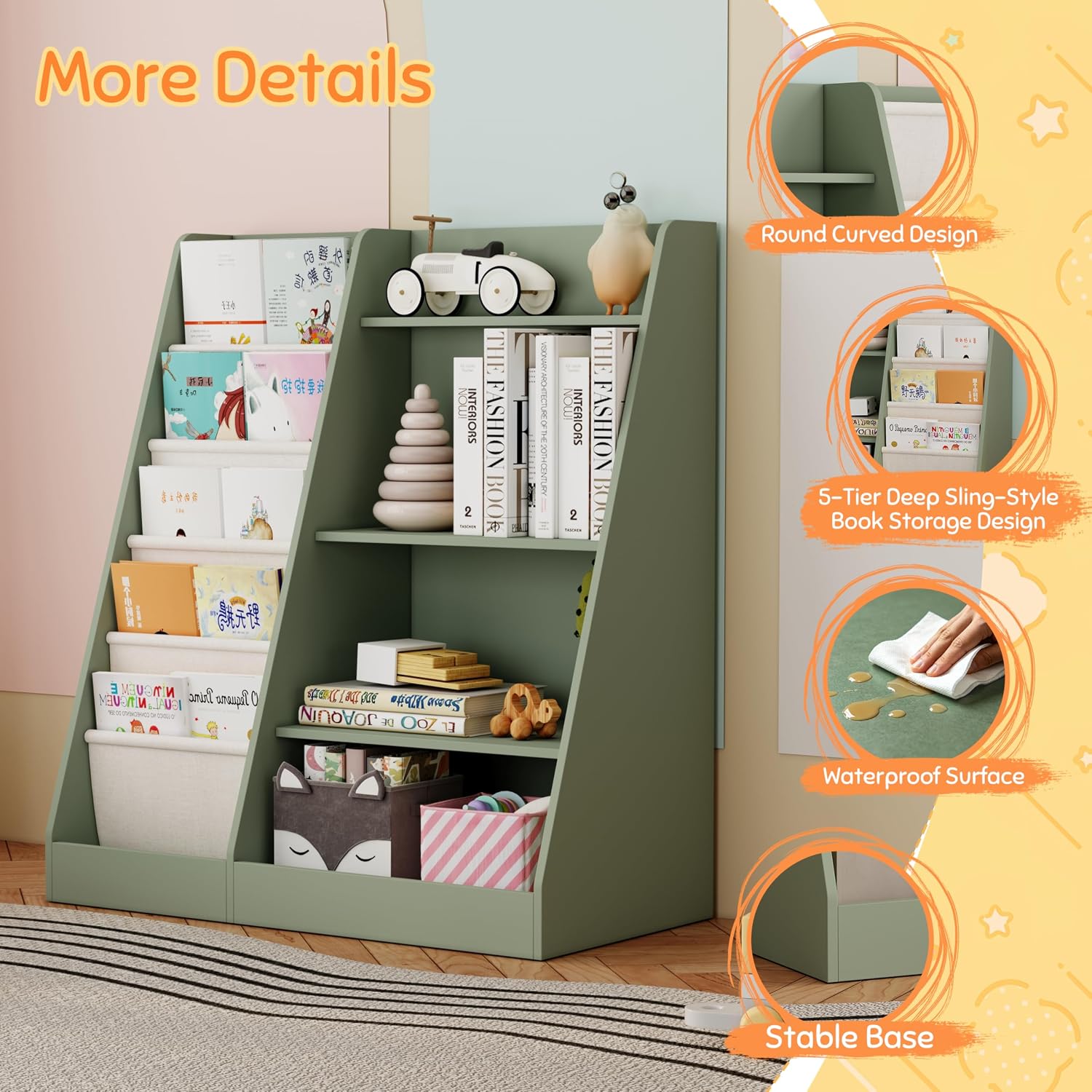 Estante de Livros e Organizado - Montessori Shelf Toy avaliação e preço